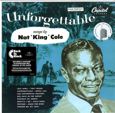 Nat King Cole Unforgettable 180G NEAR MINT Capitol Vinyl LP