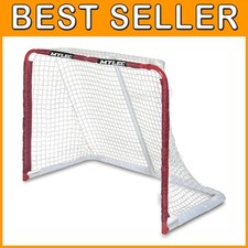 Steel Junior Hockey Goal 52x43 - Lightweight, Portable, Red