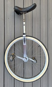 SCHWINN 24" UNICYCLE GOOD CONDITION ORIGINAL SEAT TIRE PEDALS CHROME 