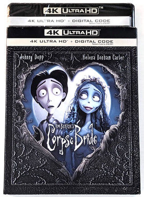 Corpse Bride (4K UHD + Slipcover, Tim Burton) Sealed - Please Read