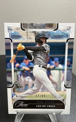 2024 Panini Three and Two - Leo De Vries #6 /99 (RC)
