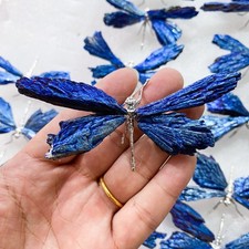 1pc Natural Bismuth ore Butterfly skull Quartz Carving Reiki Crystal Decor