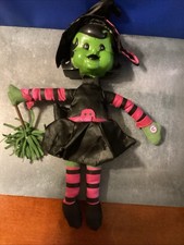 Dan Dee Halloween Witch 13 Stuffed Plush Doll - Eyes Light Up - Needs Battery