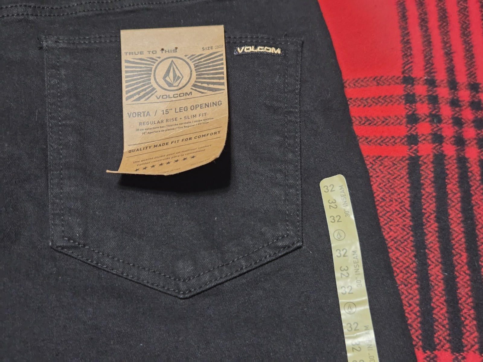 S Solver 32-30 Blk Skateboarding Jeans