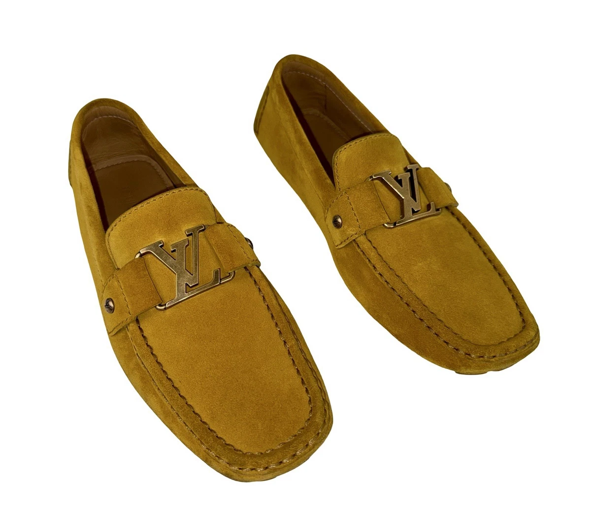 LOUIS VUITTON スエード ローファー イエロー 9 1/2 LOUIS VUITTON スエード ローファー イエロー 9 1/2 Louis Vuitton