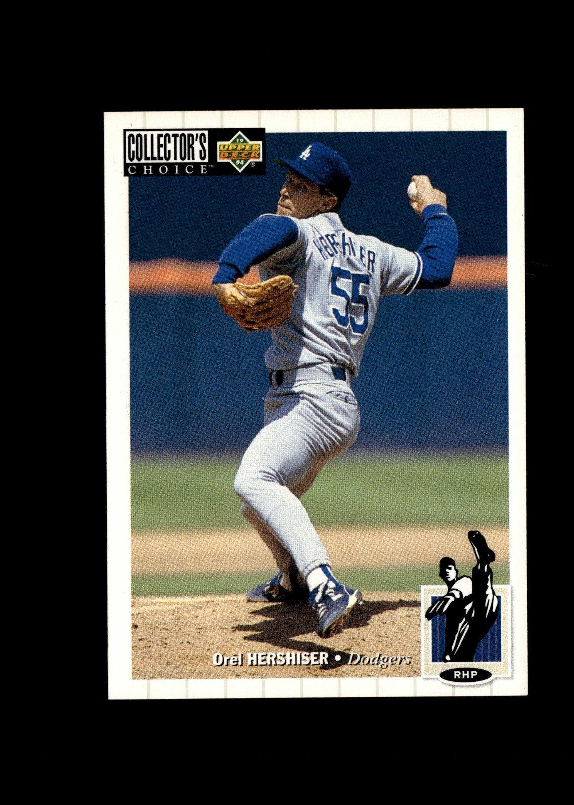 Orel Hershiser 1994 Collector's Choice Baseball #135 Los Angeles Dodgers