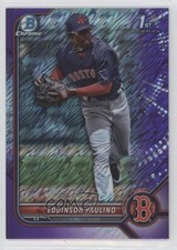 2022 Bowman Chrome Prospects Purple Shimmer Refractor /250 Eddinson Paulino 0c6
