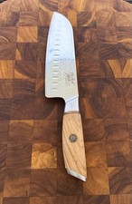 Santoku Knife 73 Layers Demascus Powder Steel 7” (sustainable Wood Handle)