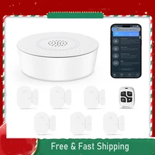 Smart WiFi Door & Window Sensors - Home Alarm System APP Control,No Hub Required