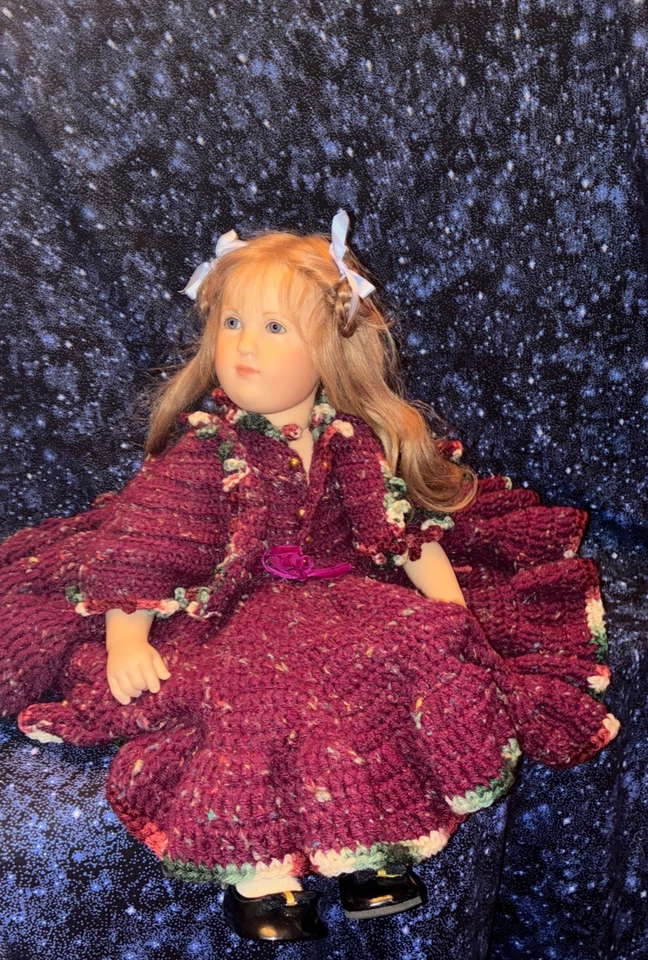 Gotz Doll by Sabine Esche – 22" Collectible Doll 1992 Beautifull Dress - Image 4 of 4