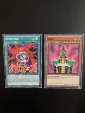 Yugioh Jinzo LED7-EN038 + Amplifier LED-EN073 Common 1st Edition NM/LP