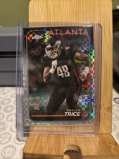 2024 Topps Chrome Football Bralen Trice #234 X-Fractor Rookie Card Falcons. rookie card picture