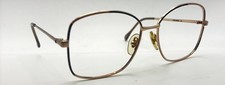 Vintage Jordache Highlander 759 Brown Gold Oval Metal Sunglasses FRAMES ONLY