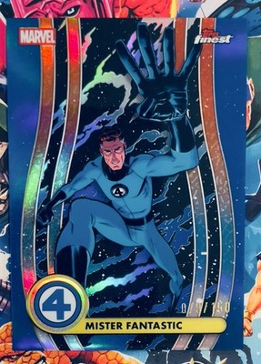2026 Topps Finest Fantastic Four True Blue /150 Mr Fantastic #1 Color Match