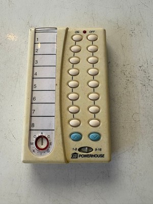 X-10 PALMPAD REMOTE CONTROL Powerhouse HR12A-C X10 8 SWITCH 1-8/ 9-16 KEYPAD NEW