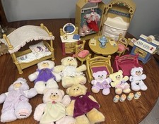 Fisher-Price Briarberry Vintage Collection HUGE Lot Bears Furniture Accessories