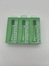 3PK Hismile Electric Toothbrush Head Refill Green New In Box