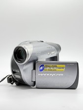 Sony DCR-DVD205 Handycam Camcorder DVD RW Carl Zeiss  Battery   TESTED WORKS  