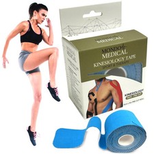 Roll Medical Tape Stretchable Kinesiology Athletic 19 Count Precut Strip 2"x16ft