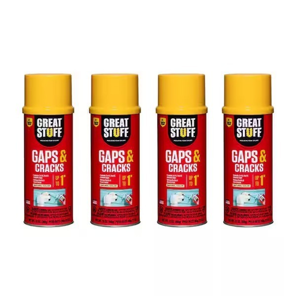 GREAT STUFF 12 oz. Gaps and Cracks Insulating Spray Foam Sealant (4 Pack)