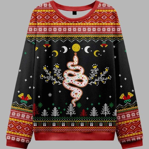 MoonWorks Felpa da uomo, maglione natalizio divertente, renna esaurita