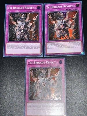 3x Tri-Brigade Revolt 1st Edition Super Rare RA01-EN079 Yu-Gi-Oh!