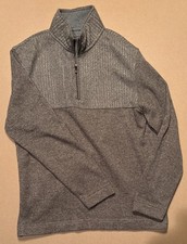 Van Heusen Flex Men  s Quarter Zip Sweater Size Medium