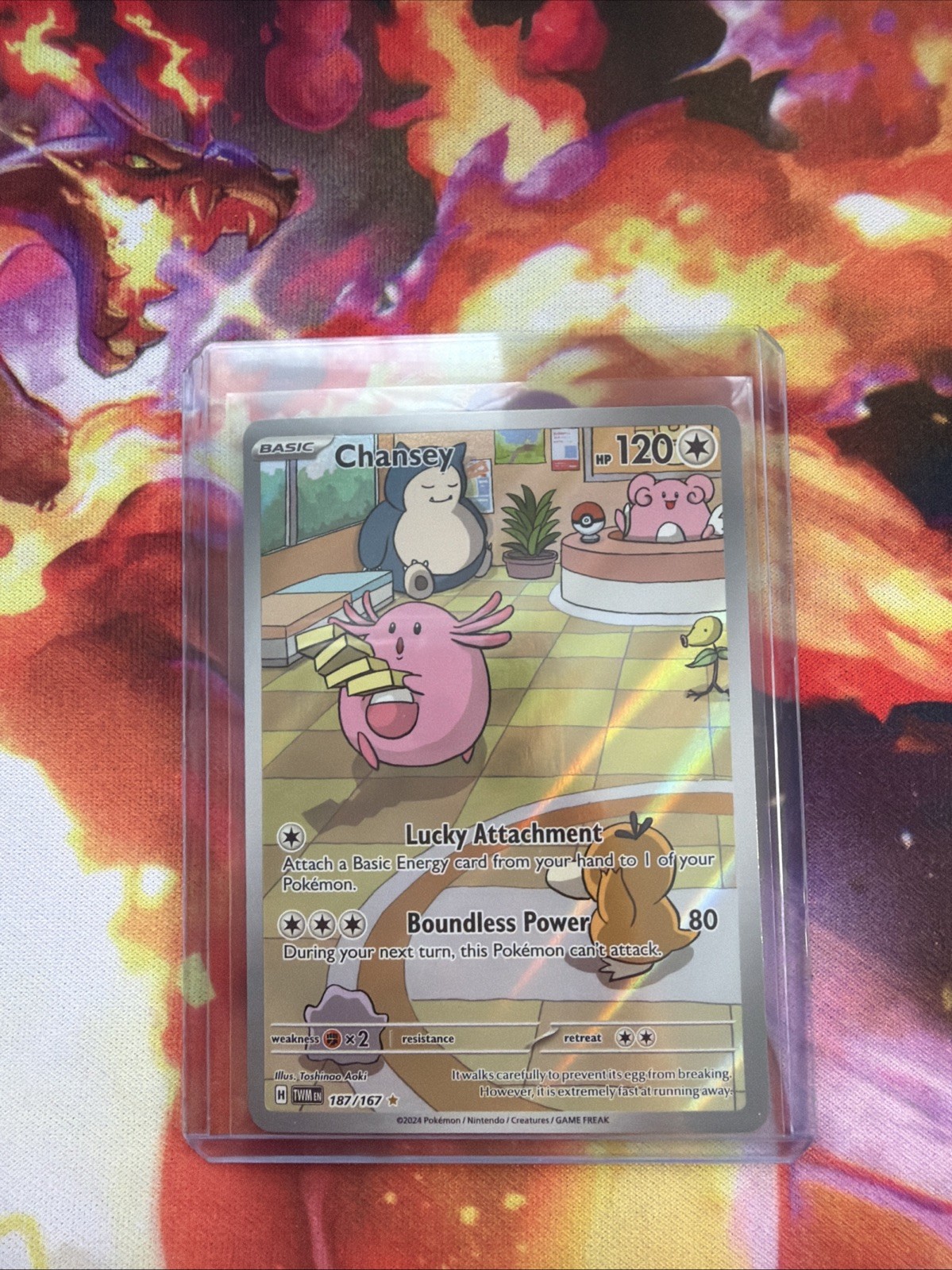 Pokémon TCG Chansey Illustration Twilight Masquerade 187/167 NM/M Condition