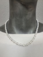 Biba Modeschmuck Kette Halskette Accessoires Silberfarben Mit Strass AnhäNger