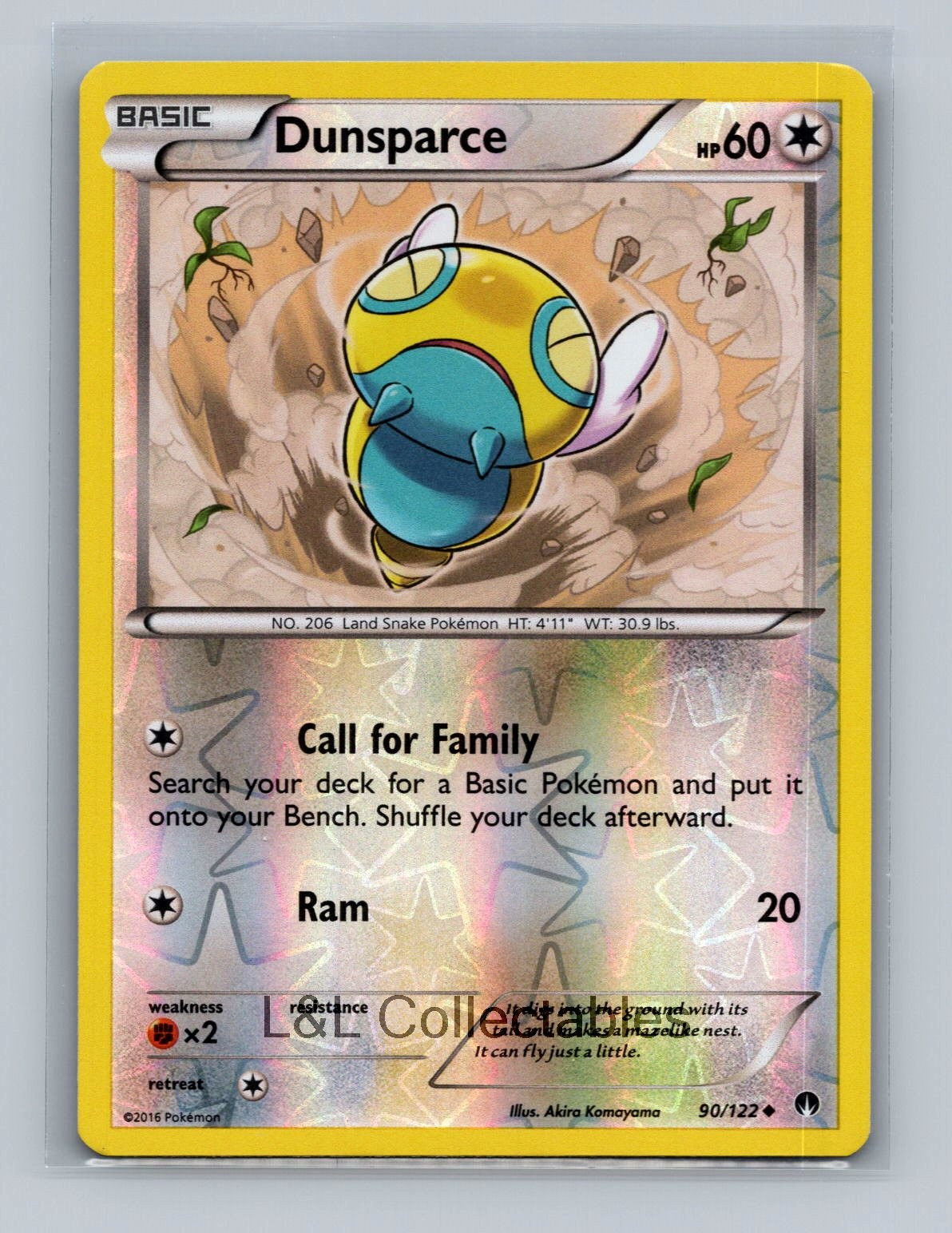 Dunsparce #90/122 Reverse Holo XY - BREAKpoint