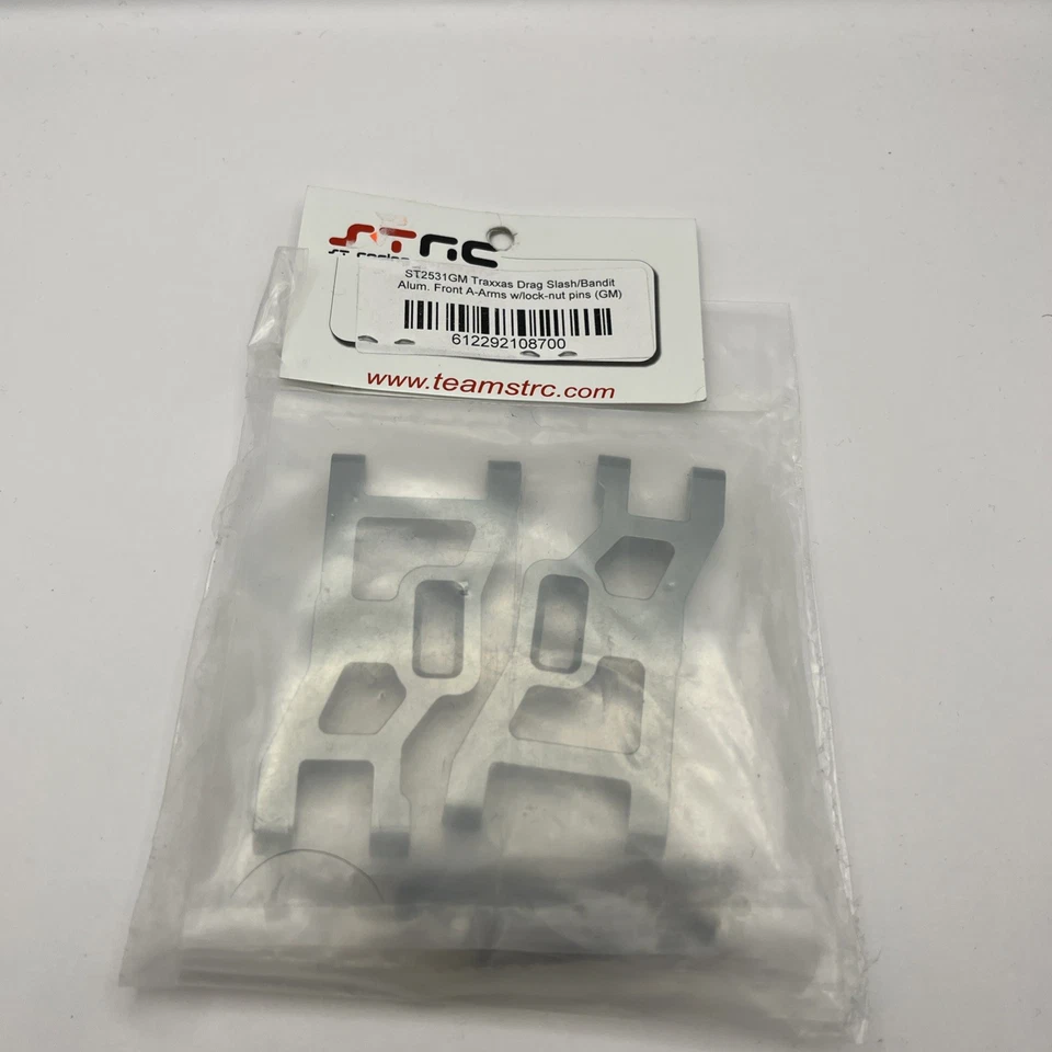STRC ST2531GM Alum Front  A-Arm Gun Metal w/lock-nut pins : Drag Slash / Bandit - Image 3 of 4