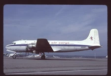 Orig 35mm airline slide Danzas / National Air Cargo C-54E DC-4A N88887