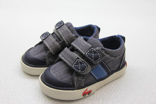 See Kai Run Russell Grey denim/navy canvas Sneakers Kids Toddler Size 4