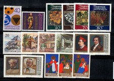 Liechtenstein 1981 Mi. 774-790 MNH 100% Natural, Moose, Gutenberg, Celebrities