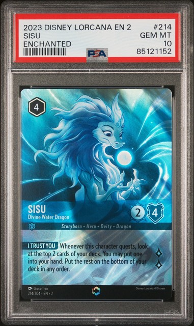 2023 Disney Lorcana Rise Of The Floodborn Sisu Enchanted #214 PSA 10 Gem Mint!