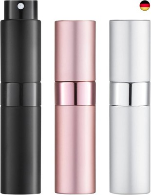 Lisapack 8ML Atomizer Spray Bottle (3 PCS) Small Refillable Perfume Dispenser