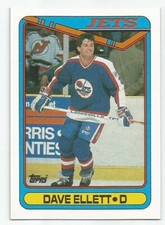 DAVE ELLETT 1990-91 TOPPS CARD NEAR MINT+ CONDITION