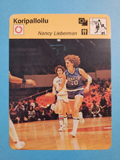 1979 Sportscaster Finnish 4.75x6.25 Card RC Nancy Lieberman #73-1743 🏀