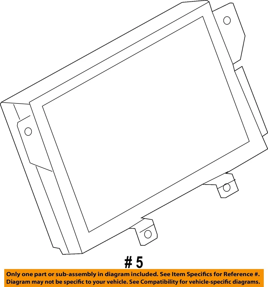Pantalla de infoentretenimiento usada se adapta a: Ford Escape 2017 4,2`` pantalla grado A Foto 4 de 4
