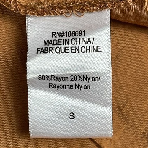 NWT YFB Young Fabulous Broke Derby Dress Marigold Burnt Umber Waist Cut Out S - Picture 13 of 14