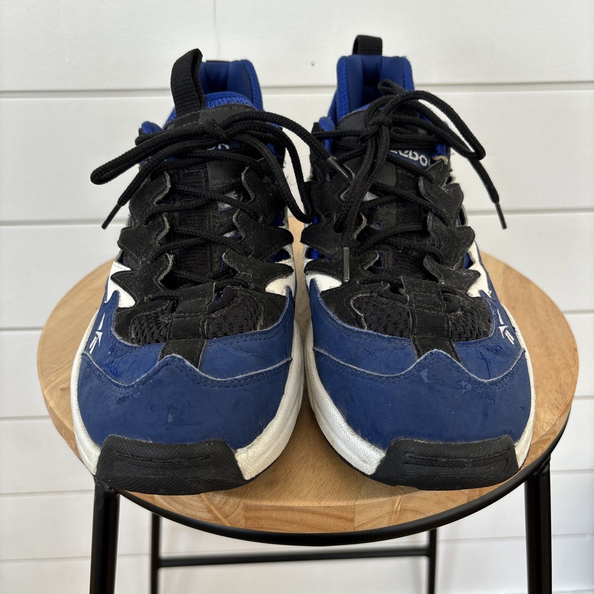 Vtg Reebok Hoop Axiom Basketball Mid Sneakers Shoes Mens Size 8