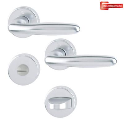 Verona 1510/42KB/42KBS Hoppe Türgriff-Rosetten-Garnitur WC Alu F1