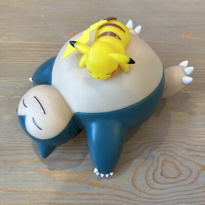 TeknoFun Pokemon 10  SNORLAX & PIKACHU Night Light/ Lamp (tested, no box)