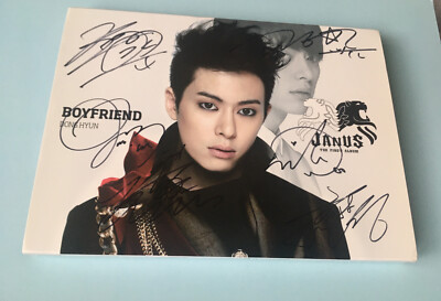 Boyfriend Janus Donghyun Cover Sleeve All Member Signed Autograph K-pop 보이프렌드 