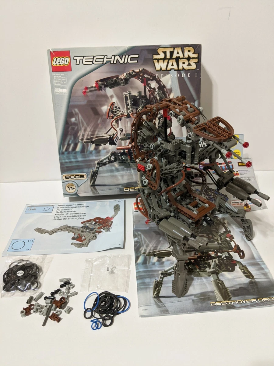 Lego Technic 8002 Star Wars Destroyer Droid, ALL ORIGINAL