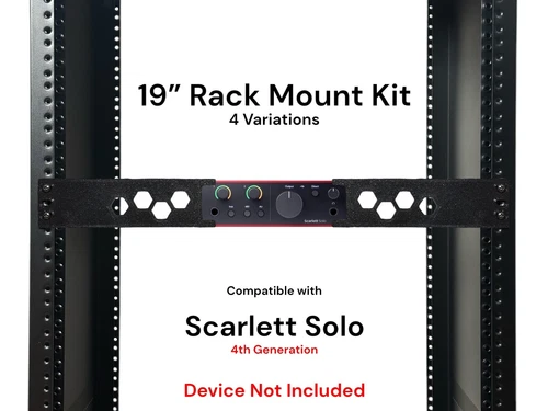 Rack Mount Kit für Scarlett Solo 4. Gen 1,5U 19" Rack Mount - 4 Variationen