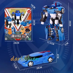 Tobot V GD CAPTAIN ZACK Sports Car  Transforming Robot Vehicle Action Toy 7.9"