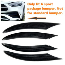 Carbon Fiber Print For Sport Bumper Grille Blade Trim Cover Fits 22-25 W206 C300