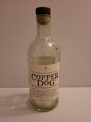 KUPFER DOG WHISKY ( LEER ) FLASCHE / 70cl -- TOP