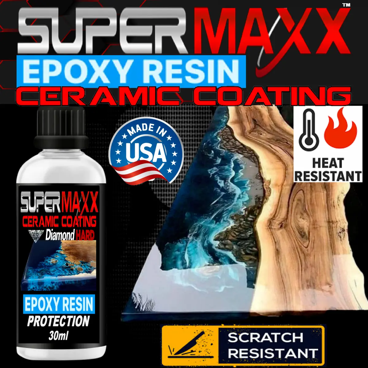 EPOXY RESIN PROTECTION HIGH STRENGTH CERAMIC COATING HEAT, SCRATCH RESISTANT